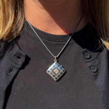 Load image into Gallery viewer, Niello Lattice Locket
