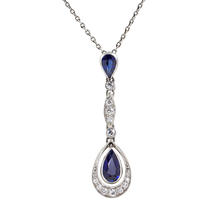 Load image into Gallery viewer, Delicate Sapphire Drop

