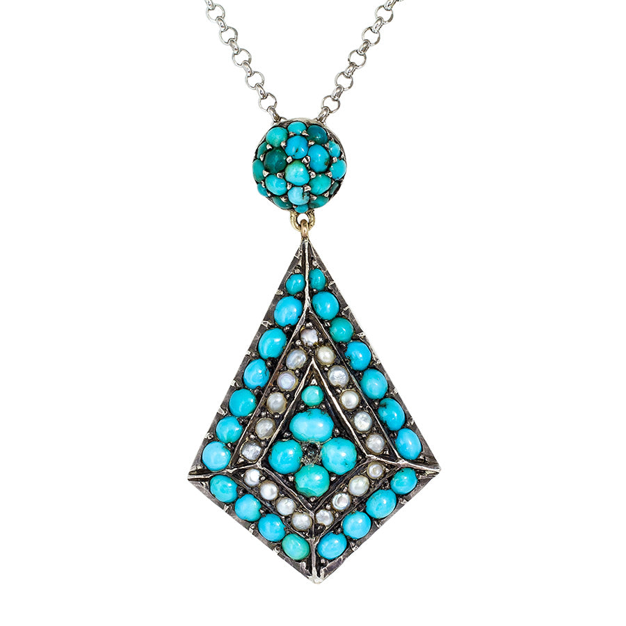 Turquoise Pavé Locket