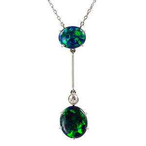 Black Opal Pendant